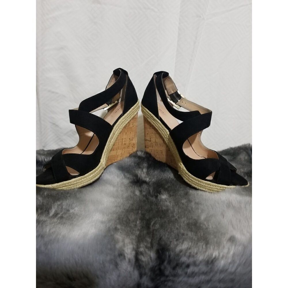 Black suede charles david espadrilles